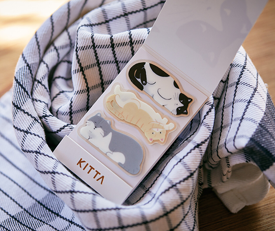 Kitta - Pochette d'autocollants - 3 Chats