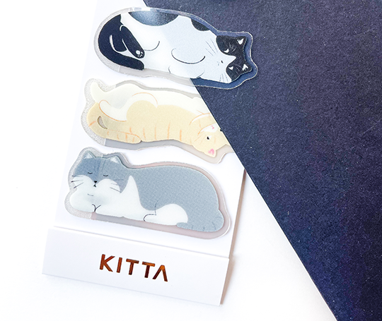 Kitta - Pochette d'autocollants - 3 Chats