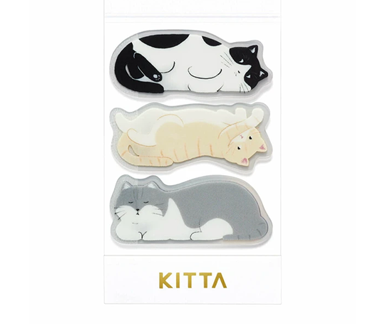 Kitta - Pochette d'autocollants - 3 Chats