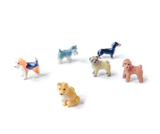 Midori - 6 mini aimants - Chiens