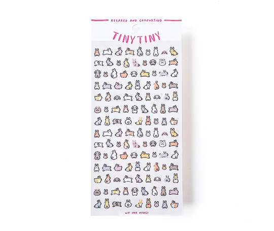 Planche d'autocollants - Mini lapins