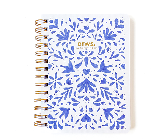 Carnet à spirales - Blue Swallows