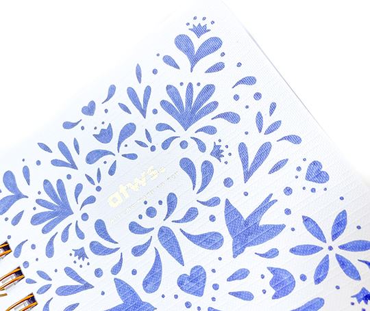 Carnet à spirales - Blue Swallows