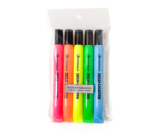 Assortiment de 5 surligneurs Anterique