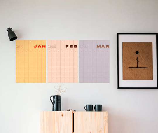 Wall planner non daté A3