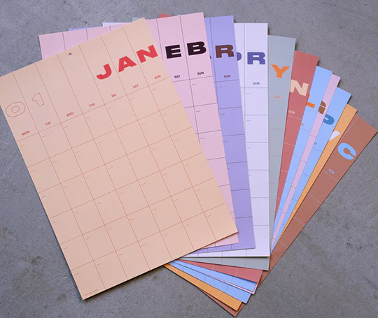 Wall planner non daté A3