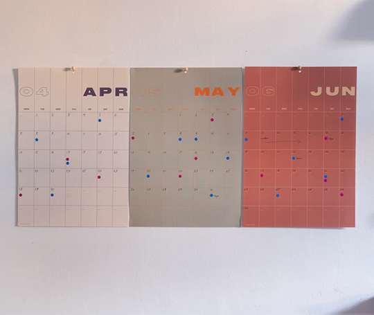 Wall planner non daté A3
