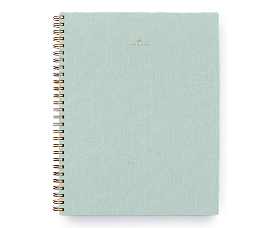Appointed notebook - Mineral Green