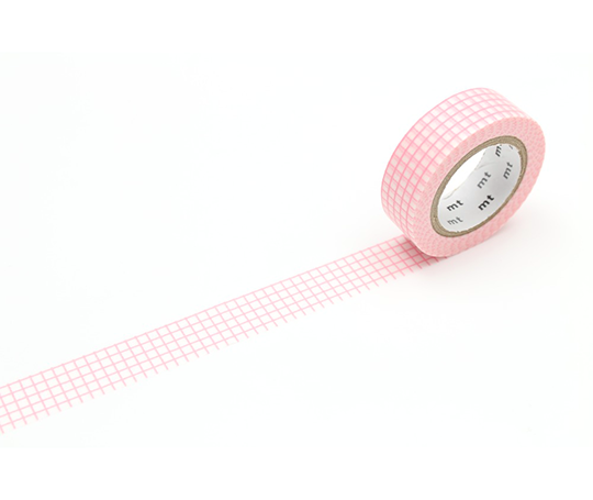 MT basic - washi tape Hougan sakura (quadrillage)