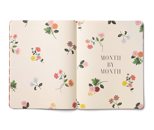 Rifle Paper Co. - Agenda 2026 mensuel Dahlia