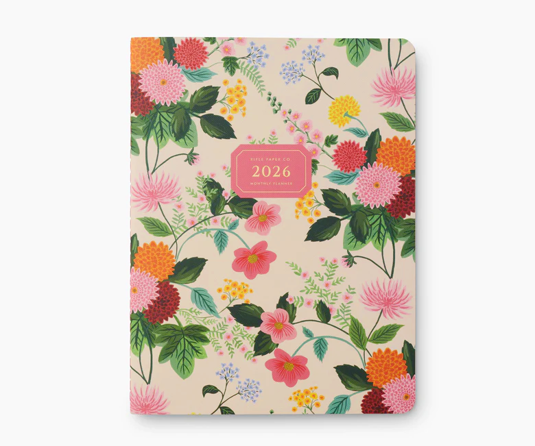 Rifle Paper Co. - Agenda 2026 mensuel Dahlia