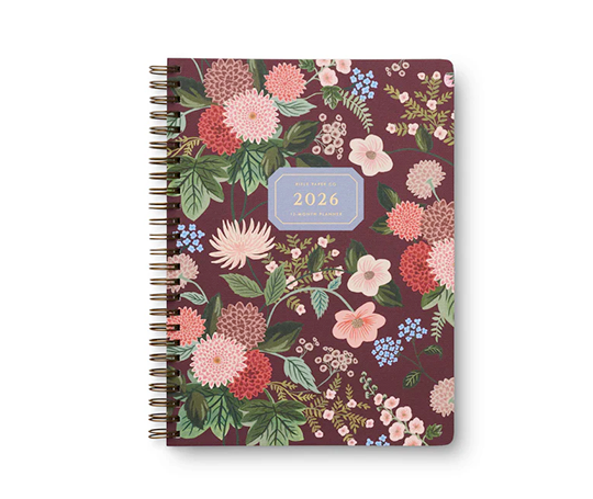 Rifle Paper Co. - Agenda 2026 à spirales Dahlia