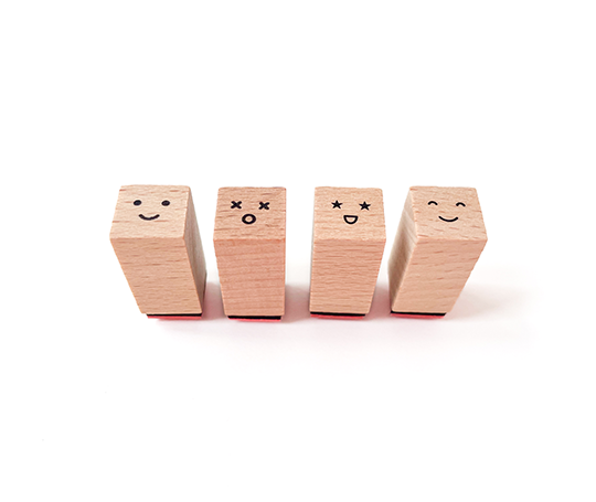 Set de 4 tampons - Petits visages