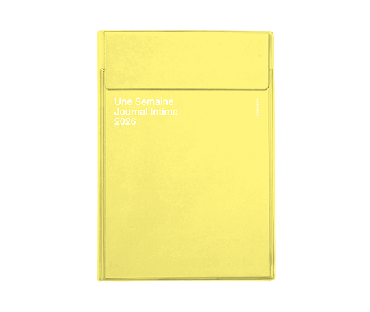 Hightide Agenda 2026 mensuel - Iris/Journal intime - Jaune (type K)