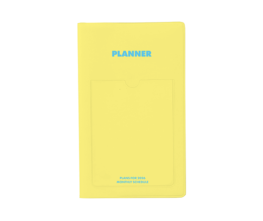 Hightide Agenda 2026 mensuel - Shine/Planner - Jaune (type Q)