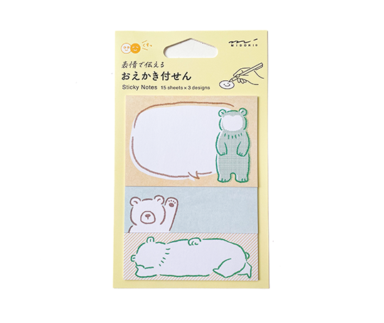 Midori - notes adhésives à personnaliser - Ours