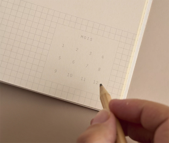 Season Paper carnet mensuel non daté - Jardin