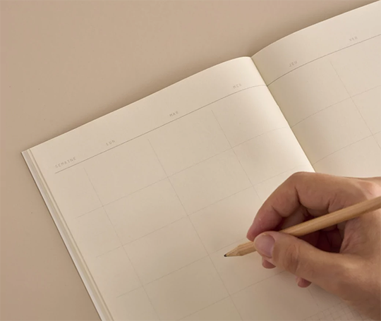 Season Paper carnet mensuel non daté - Jardin