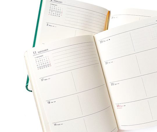 Hightide Agenda 2026 blocs - Abeille - Ivoire (type A)