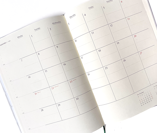 Hightide Agenda 2026 mensuel - Regaro Papiro (type F)