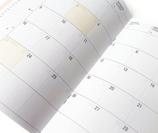 Hightide Agenda 2026 mensuel - Papillon - Menthe (type K)