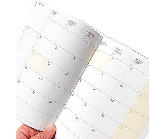 Hightide Agenda 2026 mensuel - Papillon - Menthe (type K)