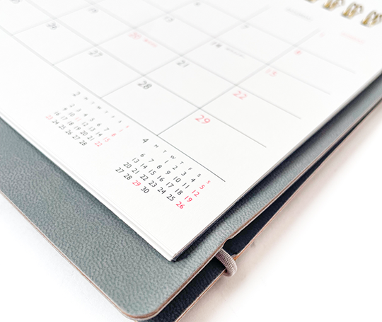 Hightide Agenda 2026 mensuel - Calendrier de bureau Lepre
