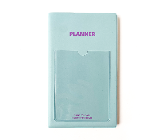 Hightide Agenda 2026 mensuel - Shine/Planner - Bleu clair (type Q)
