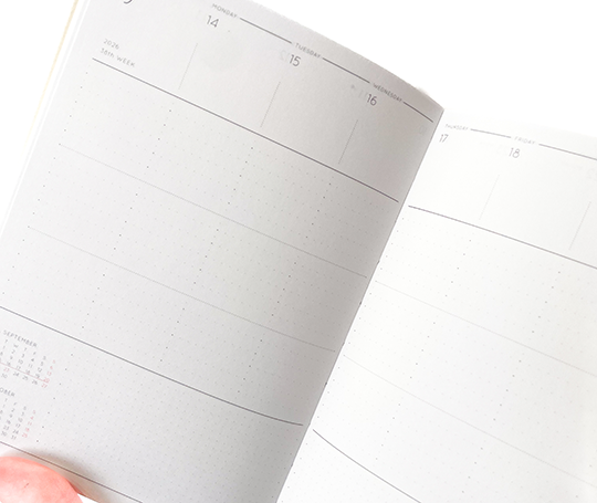 Hightide Agenda 2026 colonnes - Caston B6 - Saumon (type T)