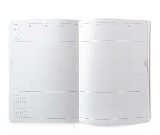 Hightide Recharge agenda 2026 colonnes - B6 (type T)