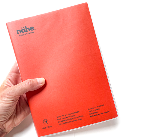 Hightide Agenda 2026 colonnes - Nähe A5 - Rouge (type Z)