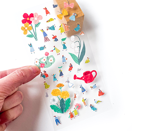 Planche d'autocollants - Au jardin