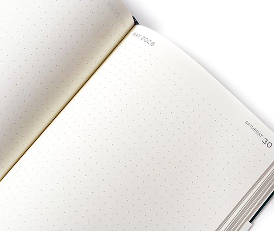 Leuchtturm - journal dots 2026 A5 - rigide 1 jour/page Forest