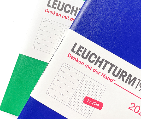 Leuchtturm - agenda 2026 A5 - rigide semaine&notes dots - Spring Leaf