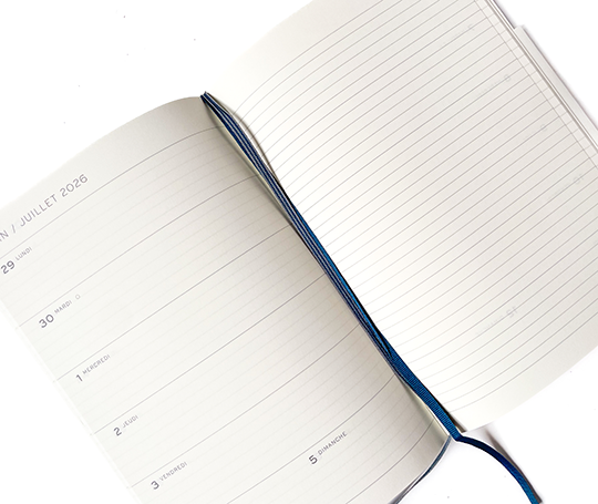 Leuchtturm - agenda FR 2026 A5 - souple semaine&notes - Deep Sea