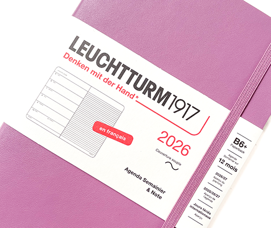 Leuchtturm - agenda FR 2026 B6+ - souple semaine&notes - Dusty Rose