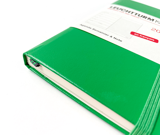 Leuchtturm - agenda FR 2026 - A6 rigide semaine&notes - Spring Leaf