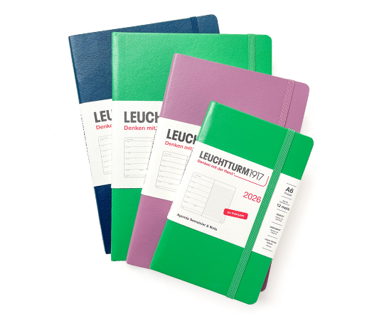 Leuchtturm - agenda FR 2026 A6 - rigide semaine&notes - Dusty Rose