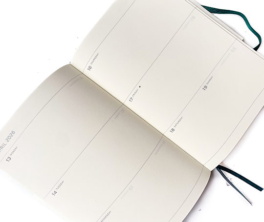 Leuchtturm - agenda 2026 A5 - souple en blocs - Spring Leaf