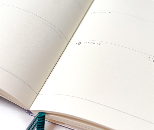 Leuchtturm - agenda 2026 A5 - souple en blocs - Spring Leaf