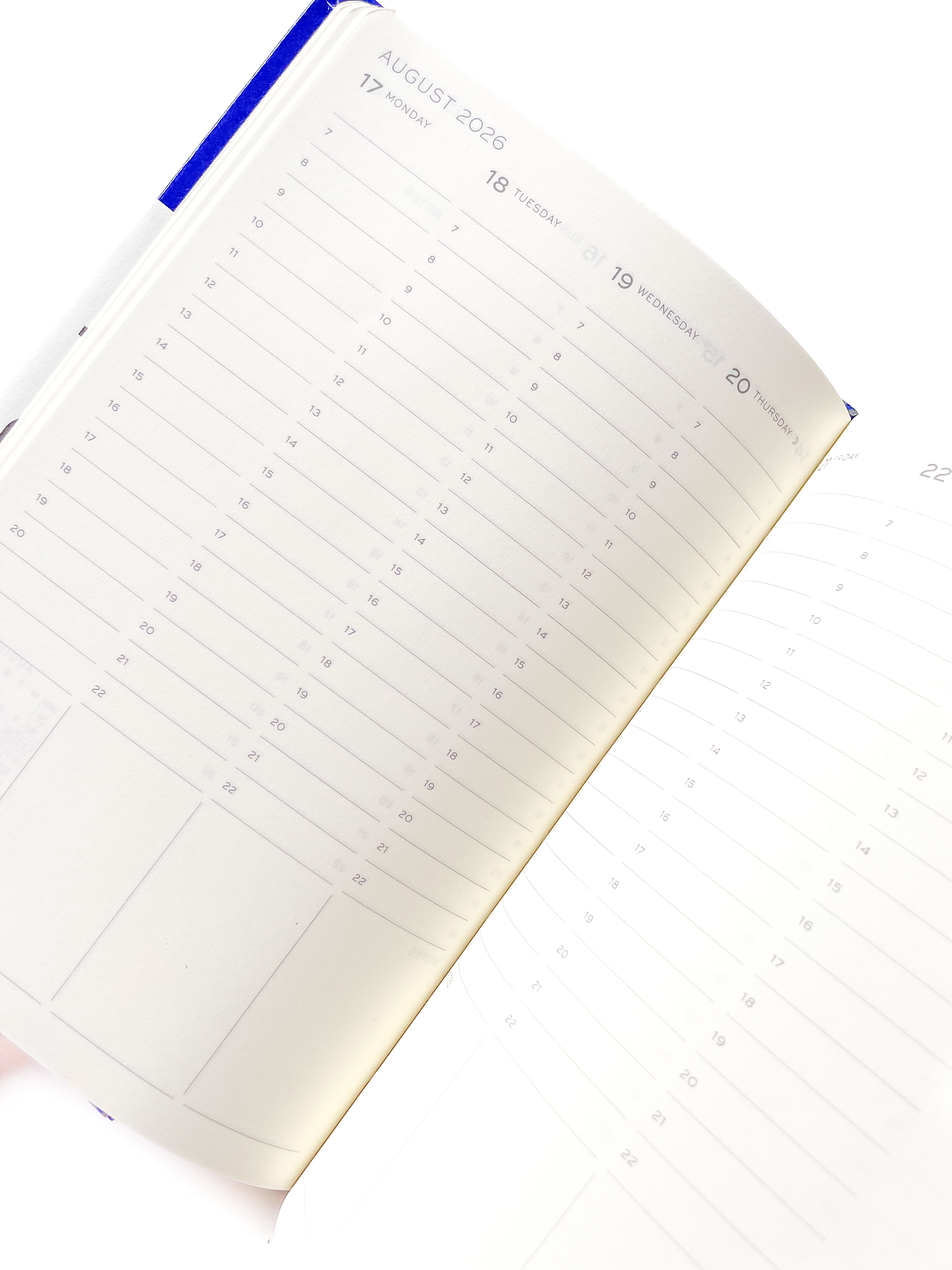 Leuchtturm - agenda 2026 B6+ - rigide en colonnes - Ink