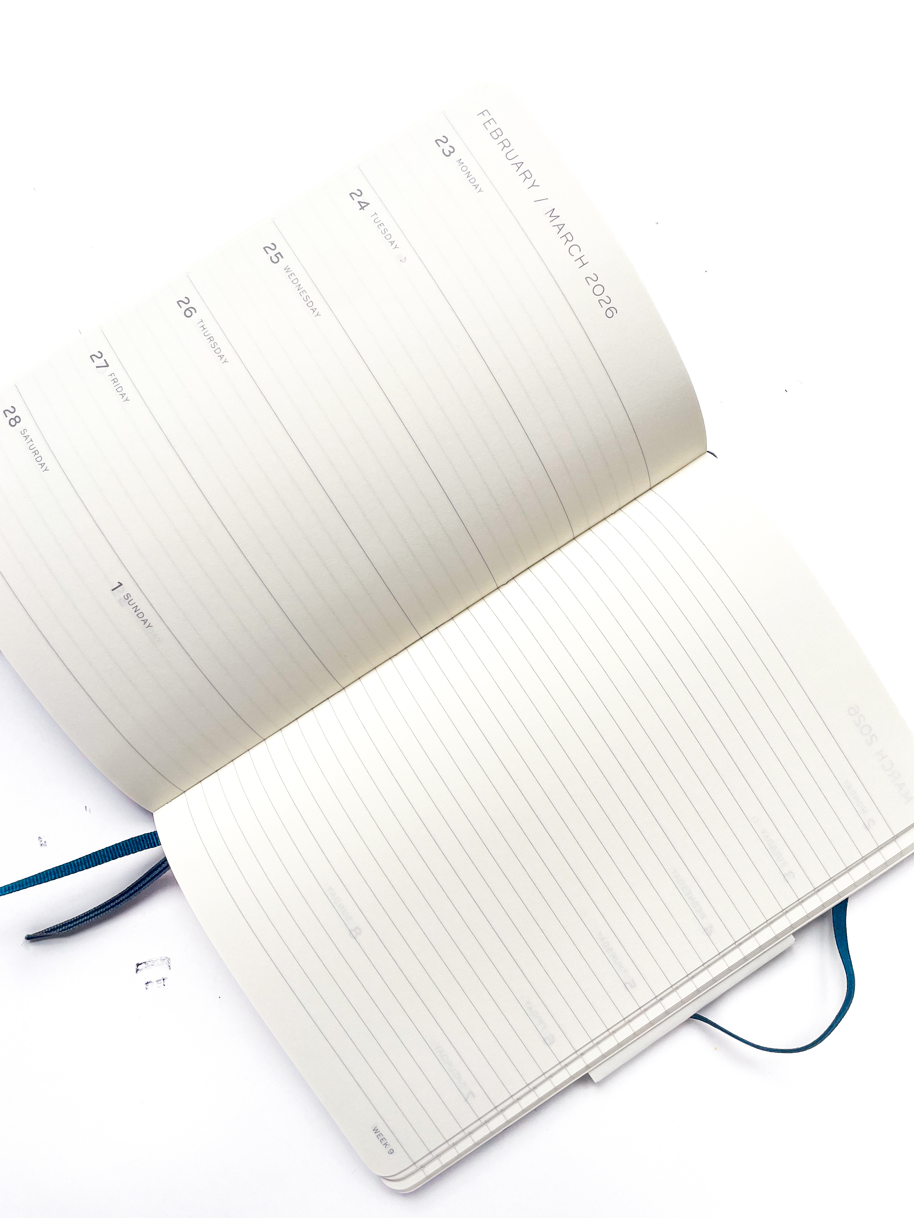 Leuchtturm - agenda 2026 B6+ - souple semaine&notes - Deep Sea