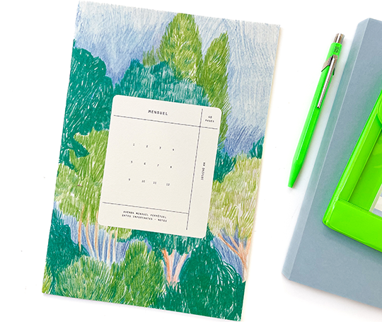 Season Paper - carnet mensuel non daté - Countryside