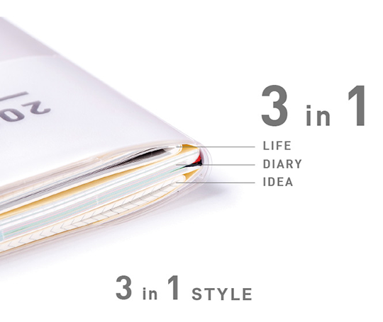 Jibun Techo - Agenda Diary + Life + Idea 2026 - Pink