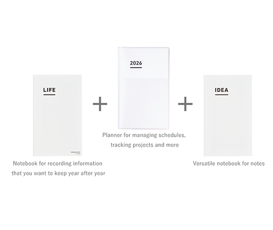 Jibun Techo - Agenda Diary + Life + Idea 2026 - Pink