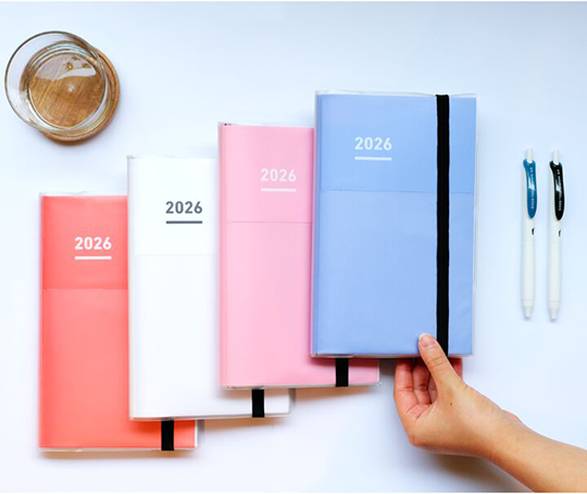 Jibun Techo - Agenda Diary + Life + Idea 2026 - Pink