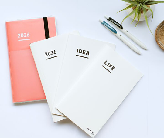 Jibun Techo - Agenda Diary + Life + Idea 2026 - Pink