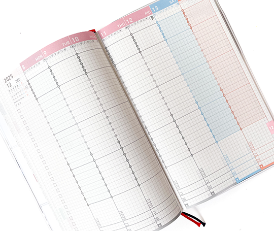 Jibun Techo - Agenda Diary Mini 2026 - Blue