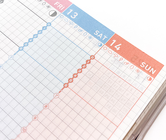 Jibun Techo - Agenda Diary Mini 2026 - Blue