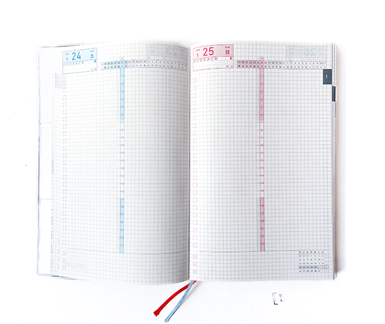 Jibun Techo - Agenda DAYs Mini 2026 - Grey